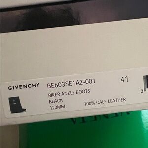 Givenchy Black Leather Ankle Boots